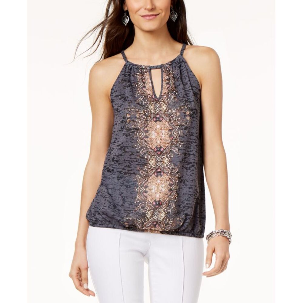 Embellished Keyhole Top